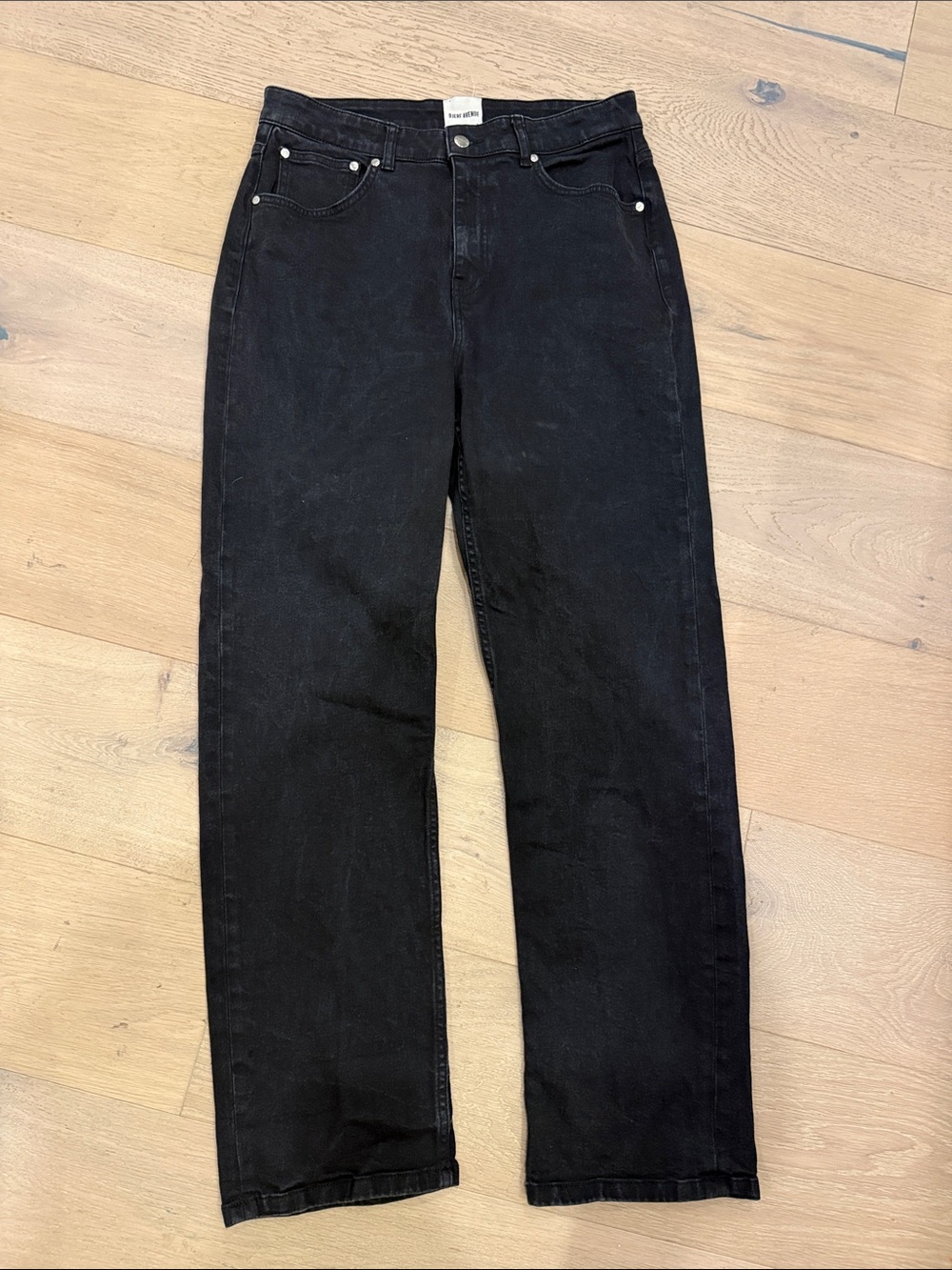 Djerf avenue black straight leg unisex jeans - Picture 6 of 9